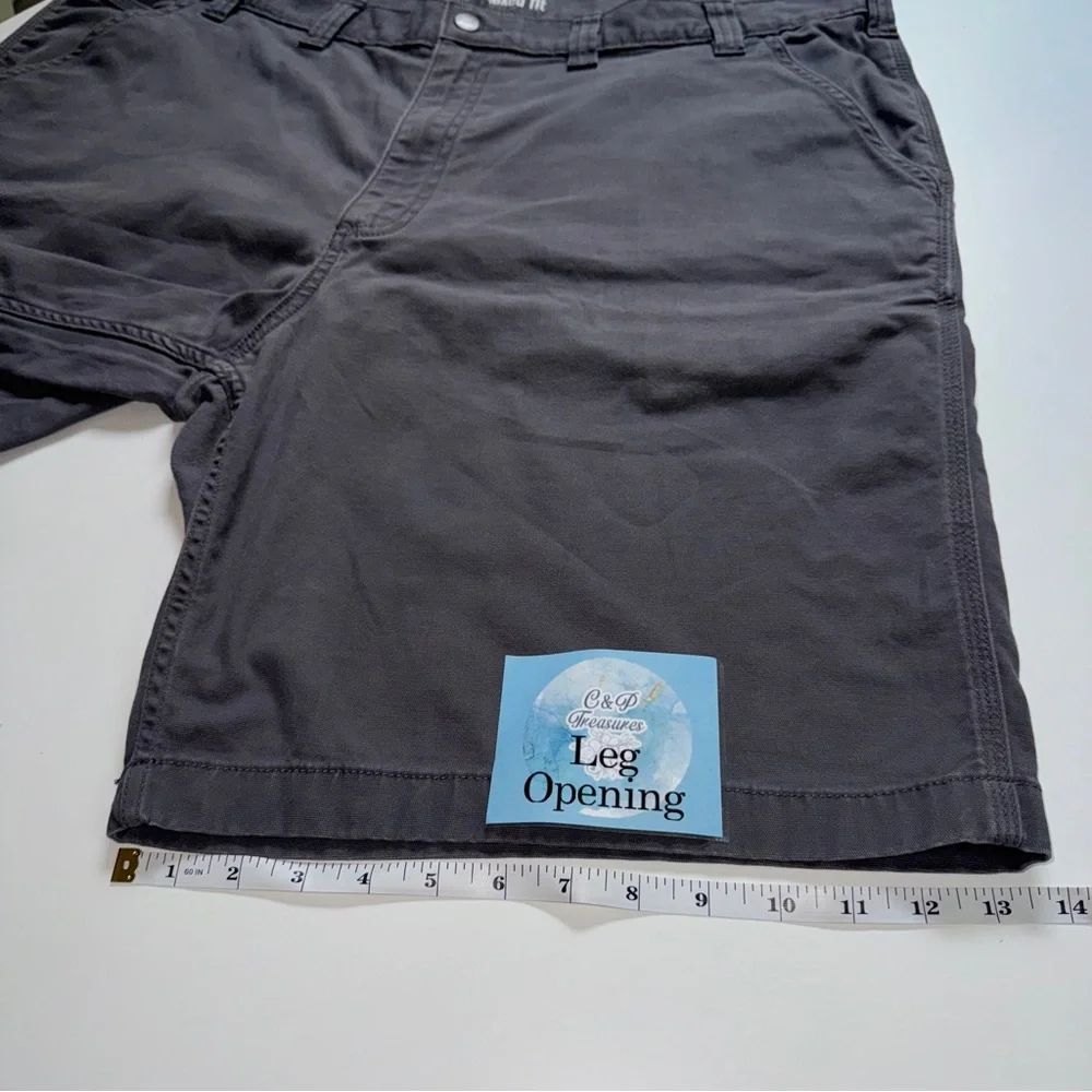 Carhartt Relaxed‎ Fit Gray Cotton Blend Work Shorts Size 44